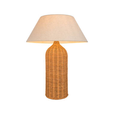 Image of Khudi & Khora Raya Rattan Tall Table Lamp