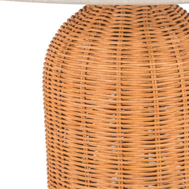 Image of Khudi & Khora Raya Rattan Tall Table Lamp