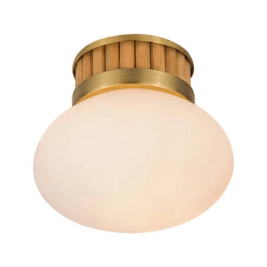 Edit Flor Glass Semi-Flush Glass Ceiling Light
