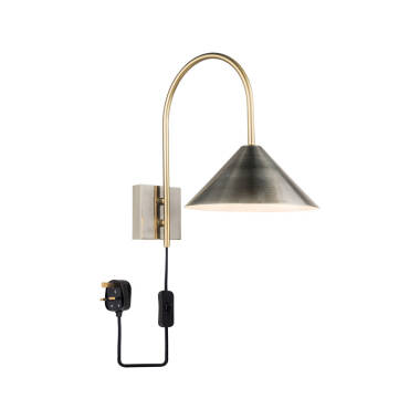 Wisteria Strikey Wall Light With Plug