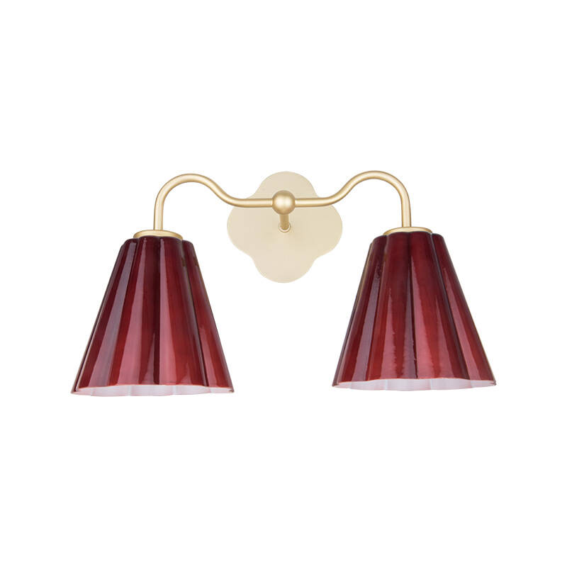 Image of Wisteria Vivenna Glass Twin Wall Light