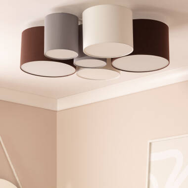 Image of Edit Tallabo 6 Light Flush Ceiling Light