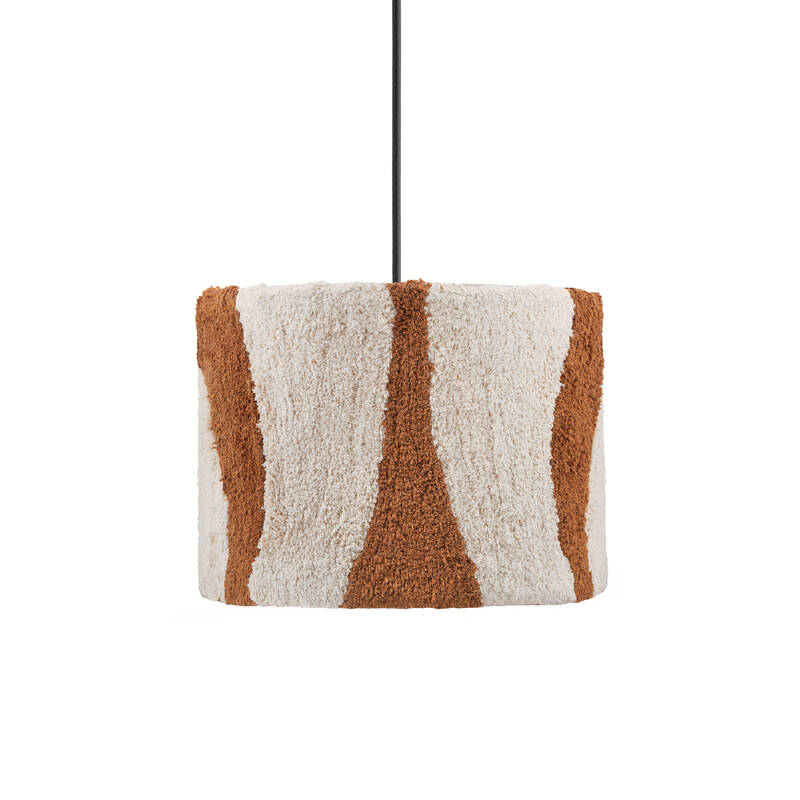 Image of Khudi & Khora Hemp Tufted Ceiling Pendant Shade