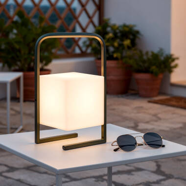 Edit Mkono Cube USB Rechargeable LED Outdoor Table Lamp