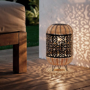 Image of Suri Agra Lantern Solar LED Outdoor Table Lamp