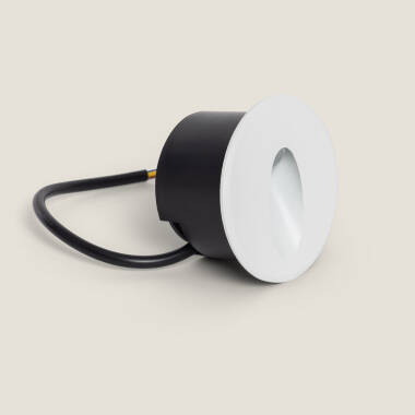Image of Edit Wabi 3W Round LED Recessed Outdoor Wall Light