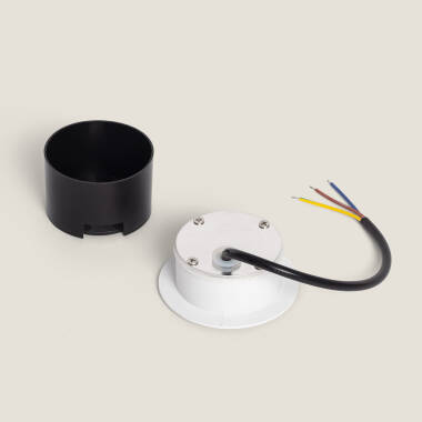 Image of Edit Wabi 3W Round LED Recessed Outdoor Wall Light