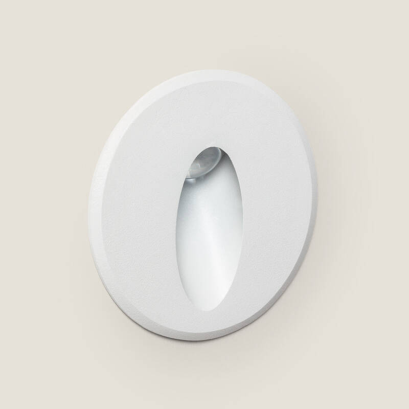 Image of Edit Wabi 3W Round LED Recessed Outdoor Wall Light