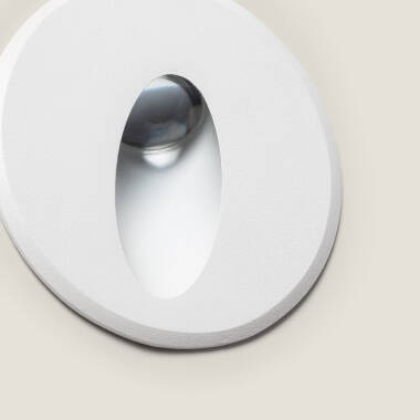 Image of Edit Wabi 3W Round LED Recessed Outdoor Wall Light