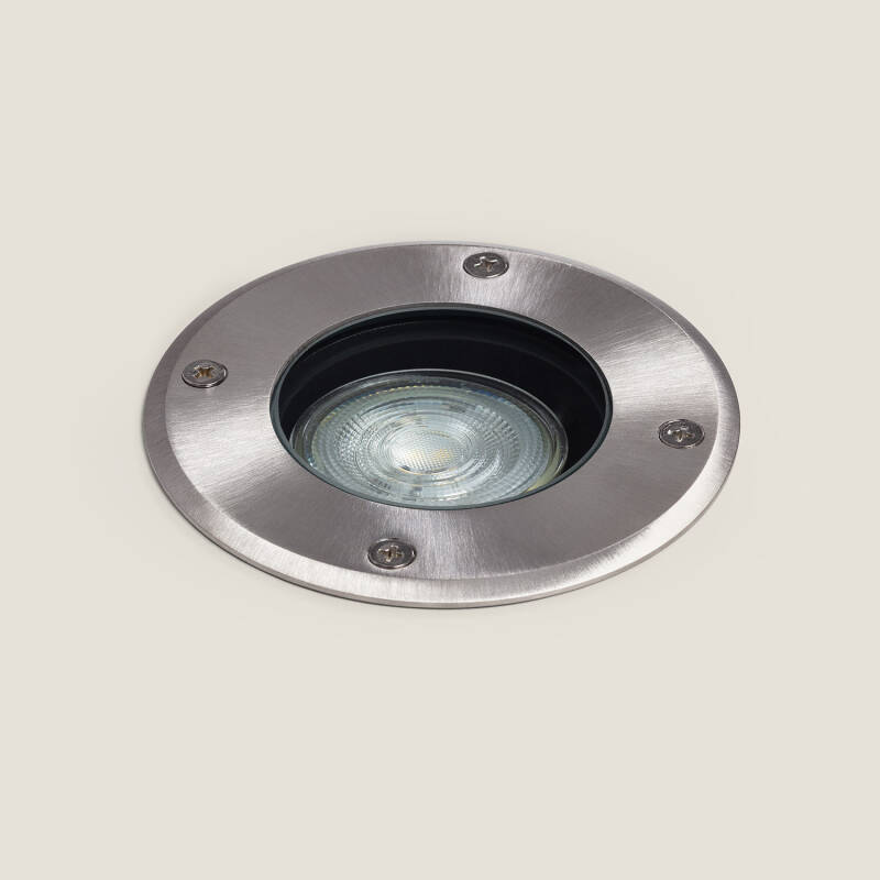 Image of Round Recessed Ground Light for GU10 Light Bulb Image of Round Recessed Ground Light for GU10 Light Bulb