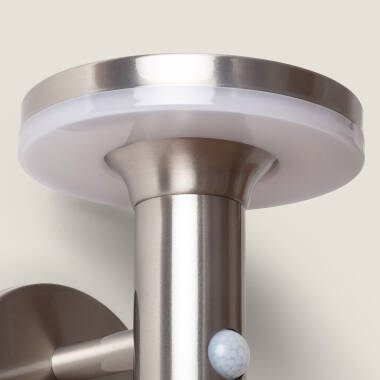 Image of Edit Helios Inox Solar LED Wall Light with PIR Motion Sensor