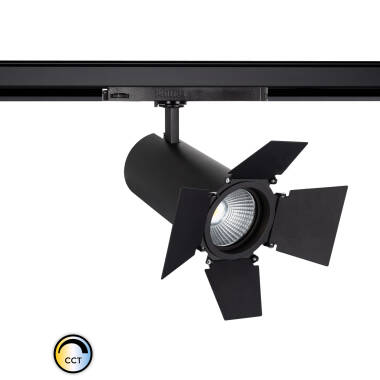 Three Circuit 40W Colour Selectable CCT LED Cinema Track Spotlight New d'Angelo LIFUD
