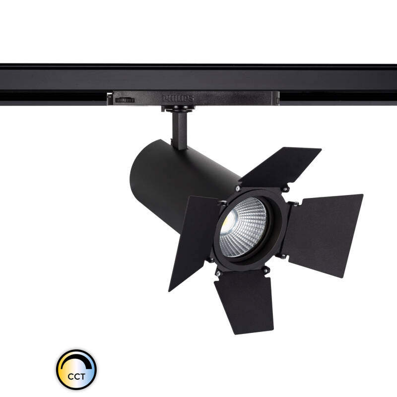 Image of Three Circuit 40W Colour Selectable CCT LED Cinema Track Spotlight New d'Angelo LIFUD Image of Three Circuit 40W Colour Selectable CCT LED Cinema Track Spotlight New d'Angelo LIFUD