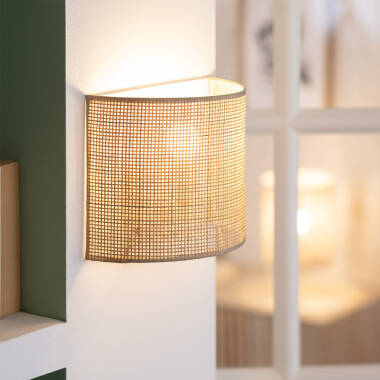 Edit Baracoa Rattan Flush Wall Light