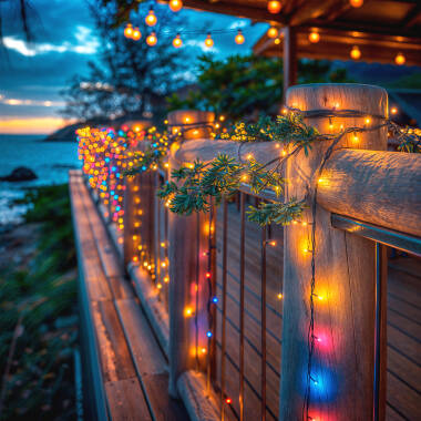 Image of 12M Suri Colour Changing Solar LED Multi-Function String Lights - 100 Lights