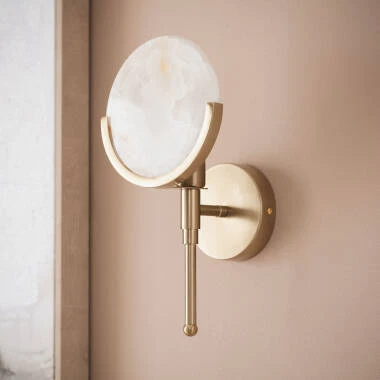 Wisteria Lily Marble Wall Light