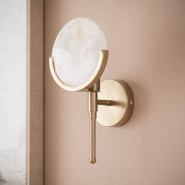 Image of Wisteria Lily Marble Wall Light