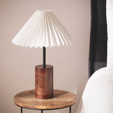 Iluzzia Leonessa Wood Table Lamp