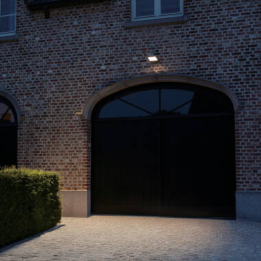 Image of Lutec Atlantis 24W 3200Lm Cool White LED IP54 Floodlight with PIR Sensor