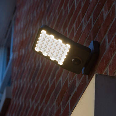 Image of Lutec Atlantis 14W 2000Lm LED IP54 Floodlight with PIR Movement Sensor