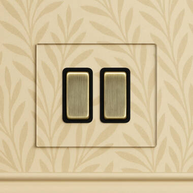 Wisteria Perception Clear Perspex 2 Way Rocker Switch