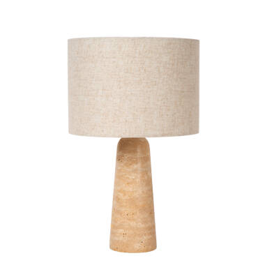 Lucide Nimue Stone Travertine Table Lamp