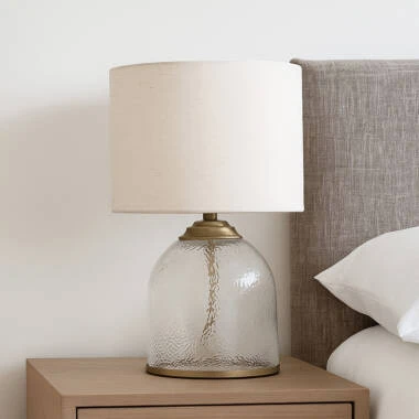 Wisteria Olive Glass Table Lamp