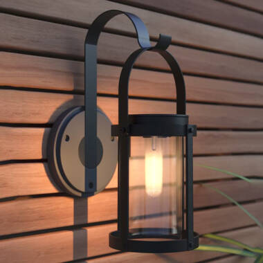 Suri Sandringham Solar LED Outdoor Lantern Wall Light
