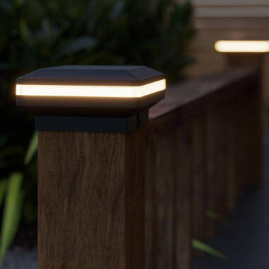 Suri Peake Pro Solar LED Outdoor Post Cap Light