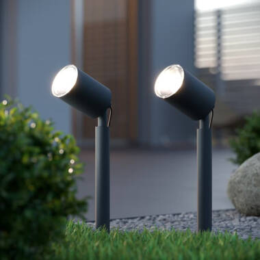 Suri Apollo Solar LED Garden Spotlight - Anthracite Grey