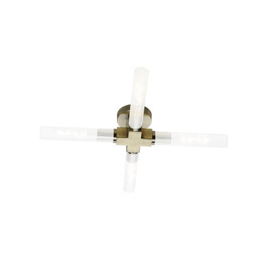 Boston 4 Arm Flush Ceiling Light