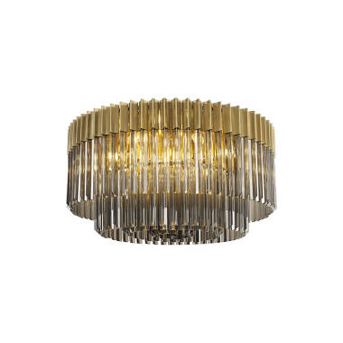 Festival 800 Glass Flush Ceiling Light