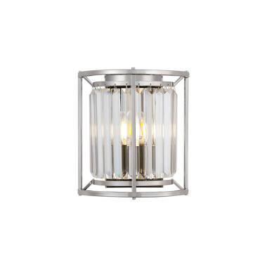 Wichita Crystal Flush Wall Light