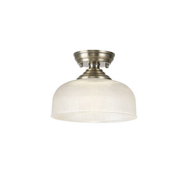 Burford Glass Semi-Flush Ceiling Light
