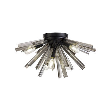 Woxsall 585 Glass Flush Ceiling Light