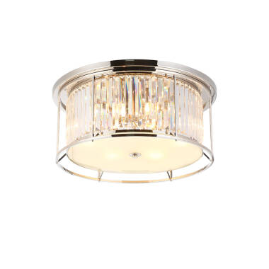 Wichita 460 Crystal Flush Ceiling Light