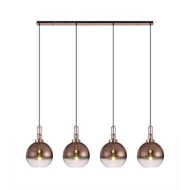 Carolina Glass 4 Light Bar Ceiling Pendant