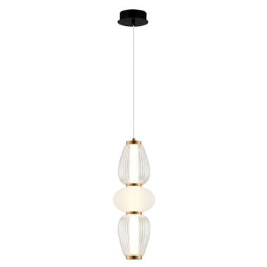 Edit Shiny LED Glass Ceiling Pendant Light