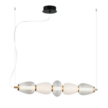 Edit Shiny LED Glass Bar Ceiling Pendant Light