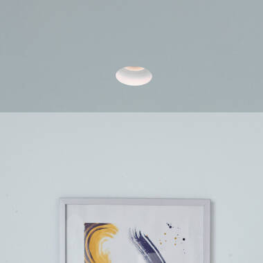 Envirolight Round Plaster-In Trimless IP65 Fire Rated Fixed Downlight