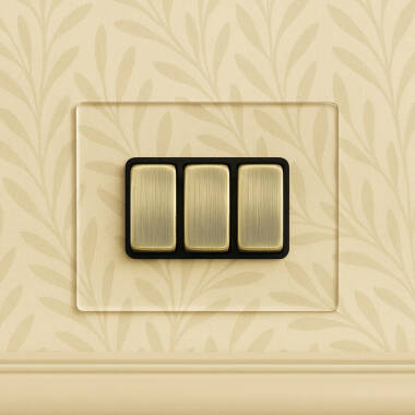 Wisteria Perception Clear Perspex 2 Way Rocker Switch