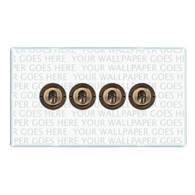 Wisteria Perception Clear Perspex 2 Way Toggle Switch