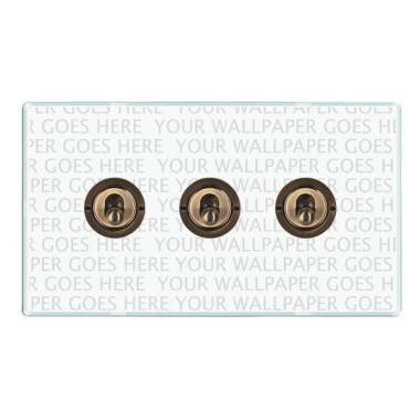Wisteria Perception Clear Perspex 2 Way Toggle Switch
