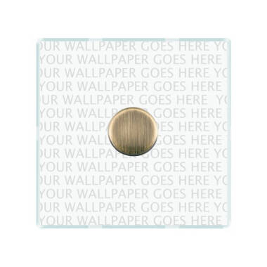 Wisteria Perception Clear Perspex Rotary Dimmer Switch
