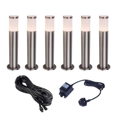 Easyfit 12V Garden Lights - Flora LED Bollard Light Kit - 6 Lights
