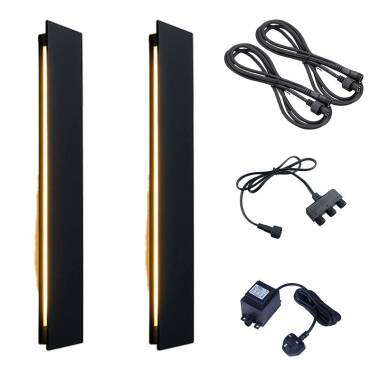 Easyfit 12V Garden Lights - Poppy LED Outdoor Flush Wall Light Kit - 2 Lights