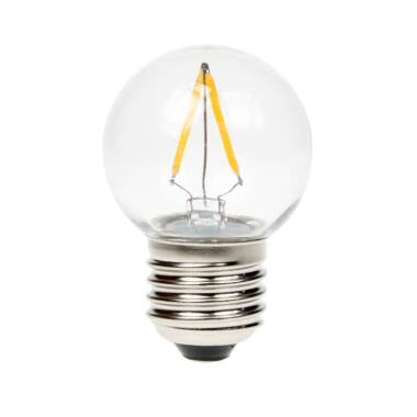 2W Dimmable LED Decorative Filament Shatterproof Festoon Golf Ball Bulb - Screw Cap