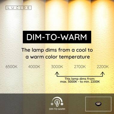 Image of Lucide 12W Extra Warm White Dimmable LED ES111 GU10