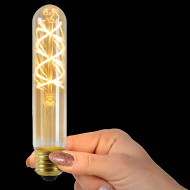 Image of Lucide 5W Very Warm White Dimmable LED Decorative Filament Tubular Bulb