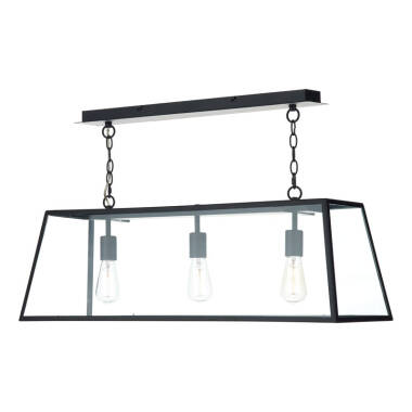 Image of Dar Academy 3 Light Bar Ceiling Pendant